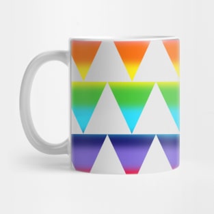 Rainbow Fade Geometric Mug